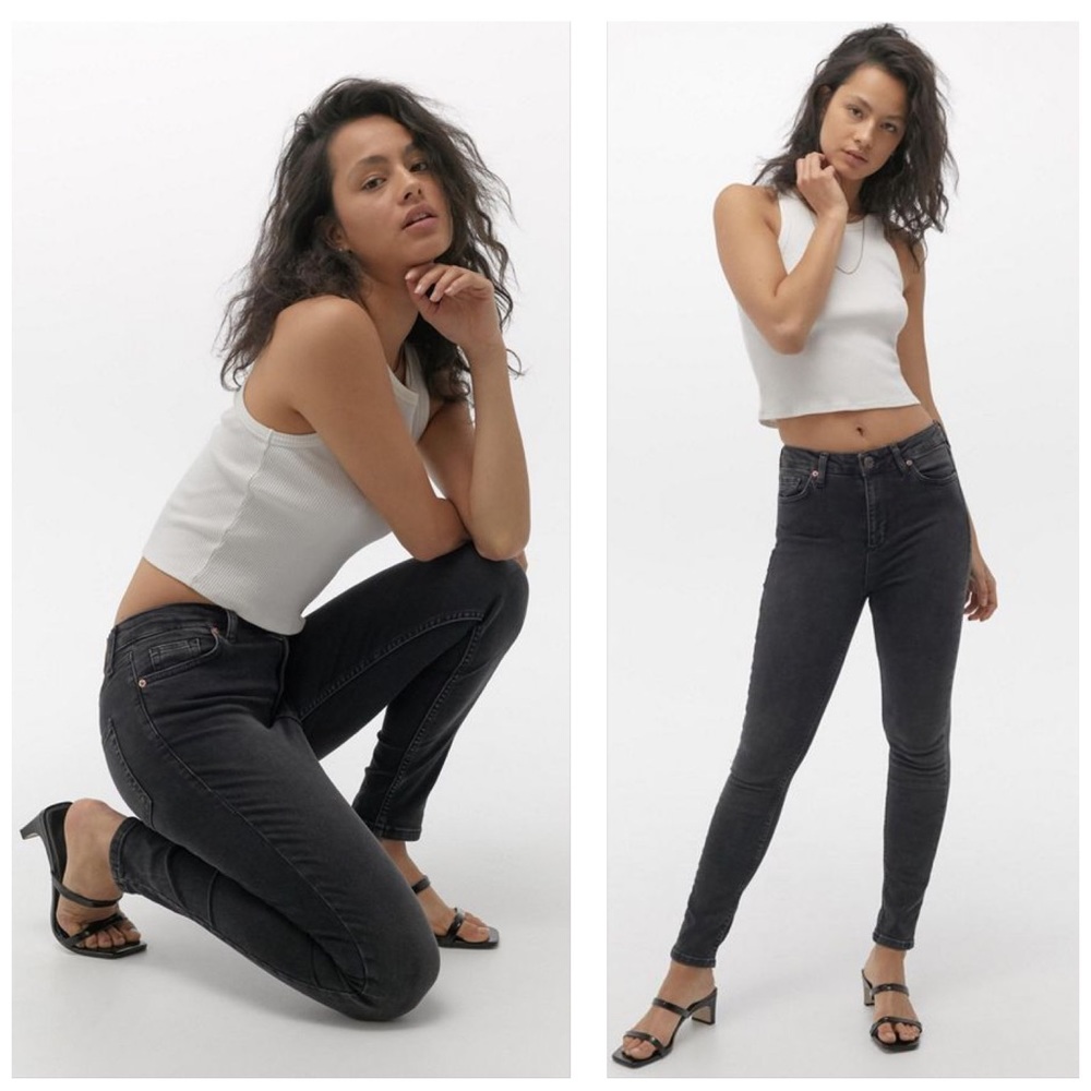 BDG Pine Washed Black Skinny Jeans Size 29x30